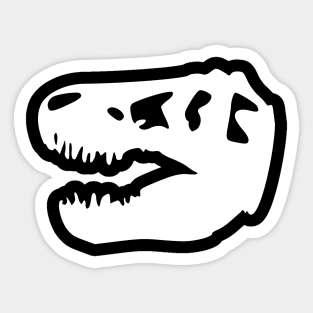 T-Rex Skull Sticker